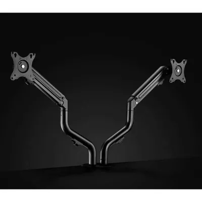 Suporte para 2 Monitores para Secretária 13? a 27? Max 8Kg com Inclinação