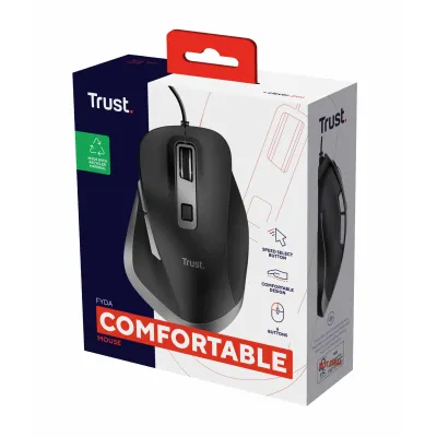 Rato Trust Ergonomico Fyda Eco até 5000 DPI