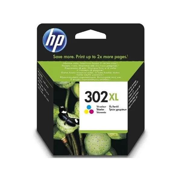 Tinteiro Original HP nº302 XL Alta Capacidade Tricolor