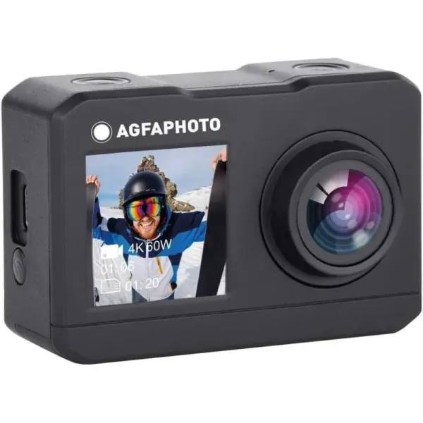 Câmara Digital Desportiva AgfaPhoto AC7000 2.7K 16MP Ângulo de visão 120º Cinza
