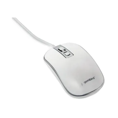 Rato Gembird USB 2.0 1200Dpi Branco/Cinza