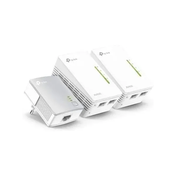 Adaptador Powerline TP-Link WPA4220TKit 500Mbps Alcance 300m Pack de 3