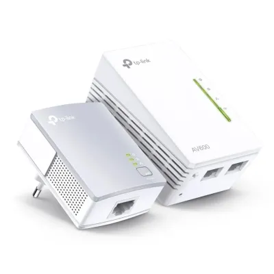 Adaptador Powerline TP-Link WPA4221KIT 600Mbps Alcance 300m Pack de 2