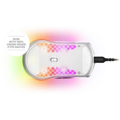 Rato Gaming Steelseries Aerox 3 RGB 8500 DPI Branco