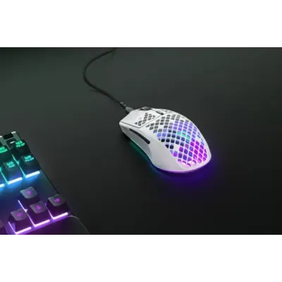 Rato Gaming Steelseries Aerox 3 RGB 8500 DPI Branco
