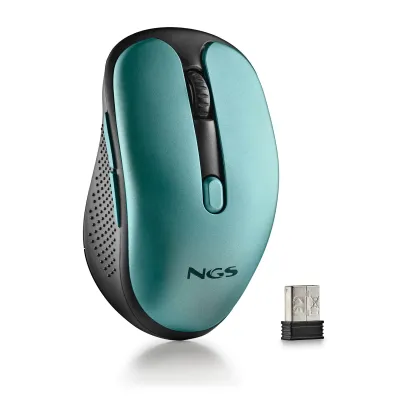 Rato Sem fios NGS Evo Rust Bateria recaregável até 1600 DPI Verde Água