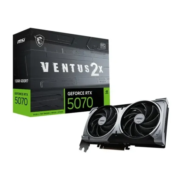 Placa Gráfica MSI GeForce RTX 5070 Ventus 2X OC 12GB GDDR7