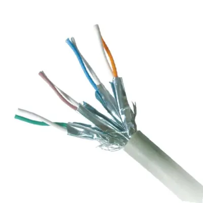 Cabo Rede Cat 6A LSZH. 2M – Cinza