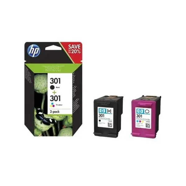 Tinteiro Original HP nº301 Multipack Preto e Tricolor