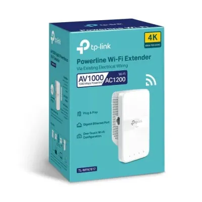 Adaptador Powerline TP-Link TL-WPA7617 1200 Mbit/s Ethernet Wifi Branco