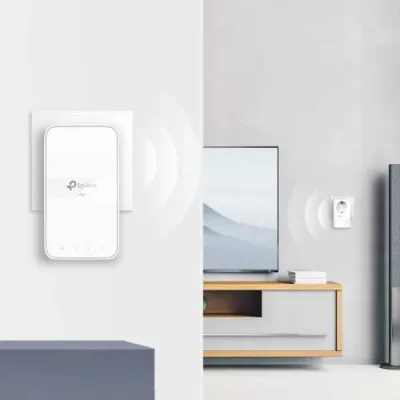 Adaptador Powerline TP-Link TL-WPA7617 1200 Mbit/s Ethernet Wifi Branco
