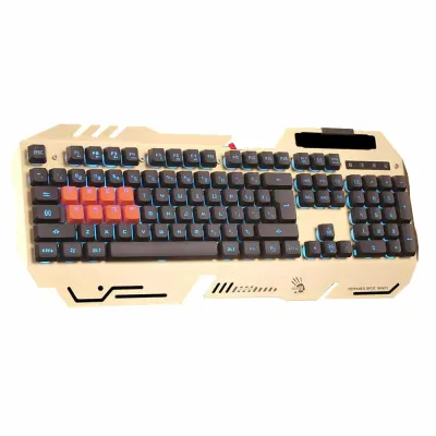 Teclado Gaming Bloody 8 Light Strike B-418 Dourado