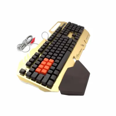 Teclado Gaming Bloody 8 Light Strike B-418 Dourado