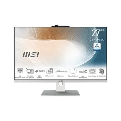Computador All in One MSI AM272P-1054ES 27? Intel Core i5-120U 16GB 512GB Sem SO Branco