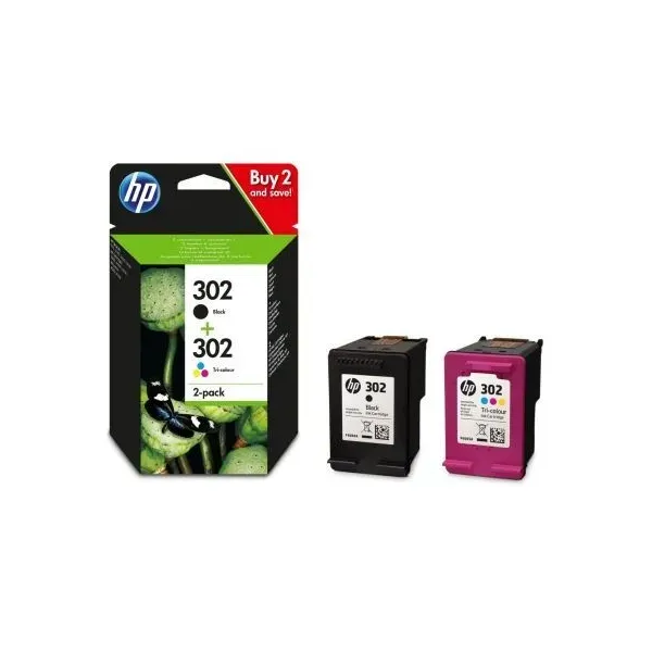 Tinteiro Original HP nº302 Multipack Preto e Tricolor
