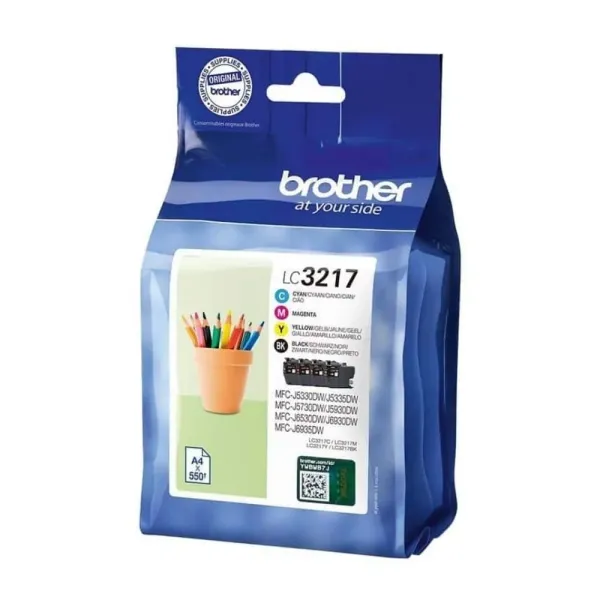 Tinteiro Original Multipack Brother LC3217VAL Azul Amarelo Magenta Preto