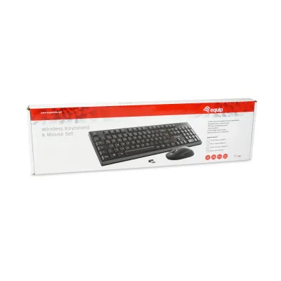 Teclado e Rato Equip Wireless (PT) Preto