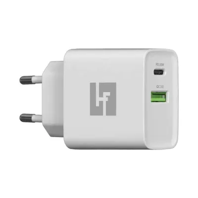 Carregador Halfmman Smart Charger PD e QC 20W Branco