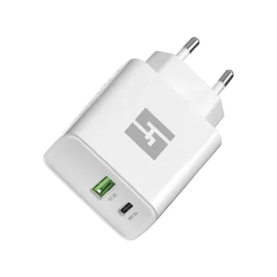 Carregador Halfmman Smart Charger PD e QC 20W Branco