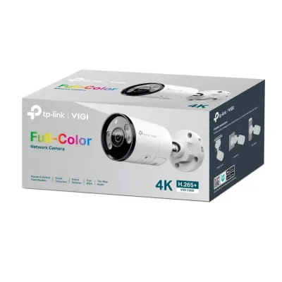 Câmara Tp-Link 4mm Vigi 8MP Full-Color Bullet Network Ai PRO