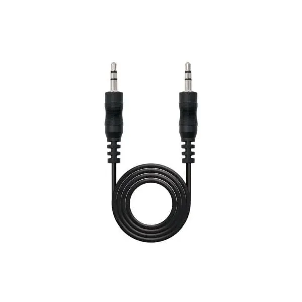 Cabo Audio Nanocable 10.24.0103 Jack 3.5 Macho – Jack 3.5 Macho 3Metros Preto