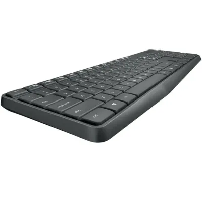 Teclado + Rato Wireless Logitech MK235 Preto