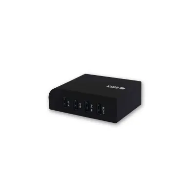 Carregador Parede 2Hix 4*Usb (2*2.4A+2*1.0A) Preto