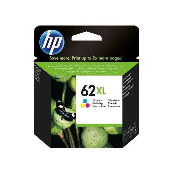 Tinteiro Original HP nº62 XL Alta Capacidade Tricolor
