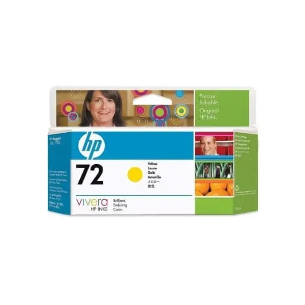 Tinteiro Original HP nº72 Amarelo