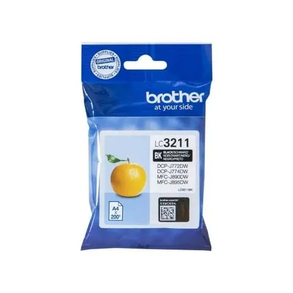 Tinteiro Original Brother LC-3211BK Preto