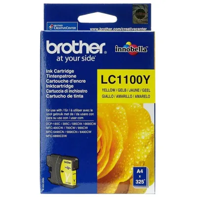 Tinteiro Original Brother LC-1100Y Amarelo