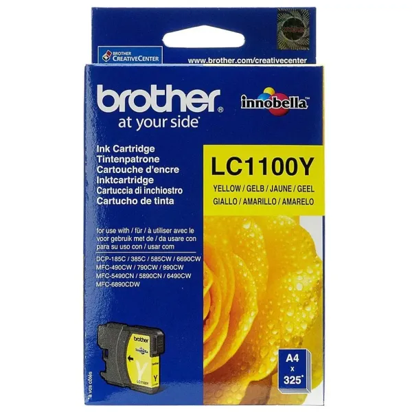 Tinteiro Original Brother LC-1100Y Amarelo