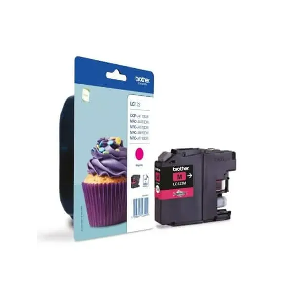Tinteiro Original Brother LC-123M Magenta
