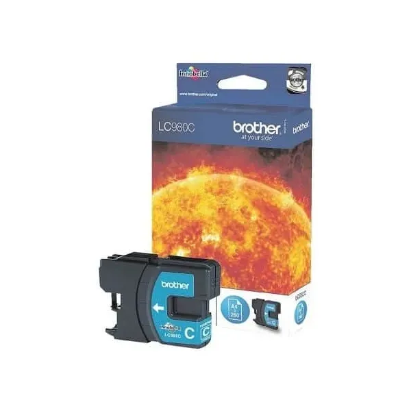 Tinteiro Original Brother LC-980C Ciano