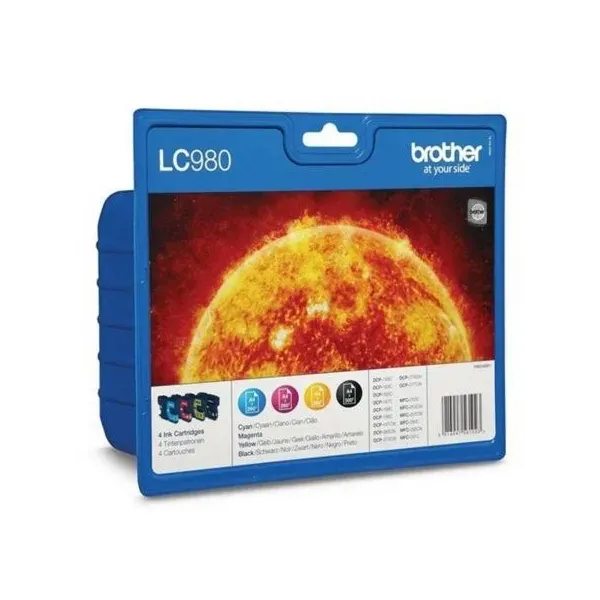 Tinteiro Original Multipack Brother LC-980 Azul Magenta Amarelo Preto