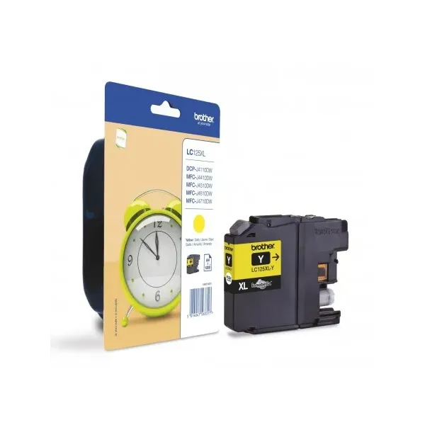 Tinteiro Original Brother LC125XL Amarelo