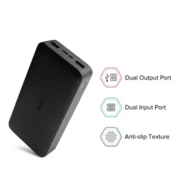 PowerBank Xiaomi REDMI 18W Fast Charge 20000mAh Preto