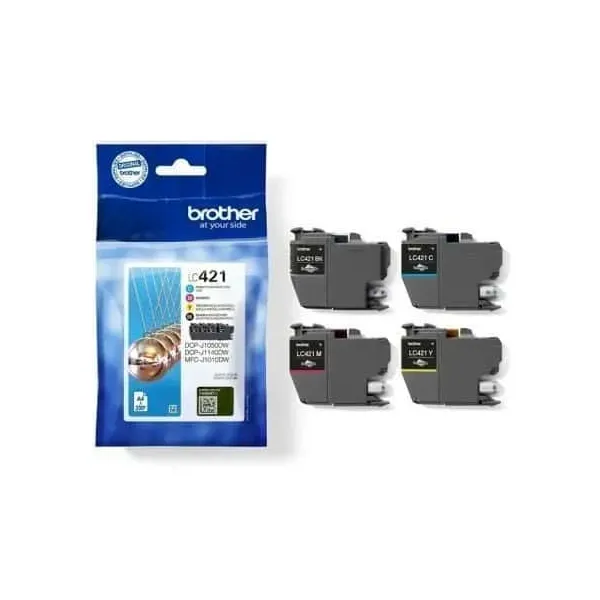 Tinteiro Original Brother Multipack LC421VAL Azul Magenta Amarelo Preto