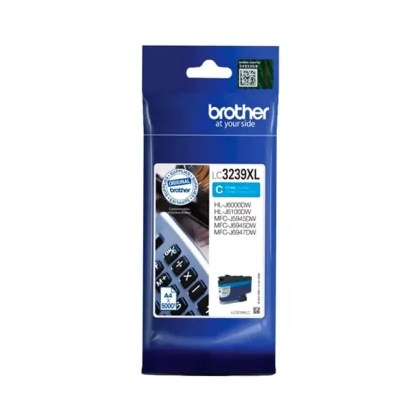 Tinteiro Original Brother LC3239XLC Alta Capacidade Ciano