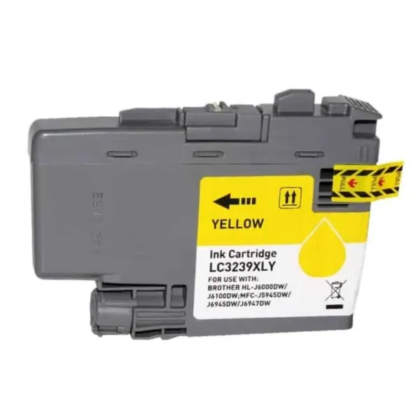 Tinteiro Compatível Brother LC3239XL Substitui LC3239XLY Alta Capacidade Amarelo
