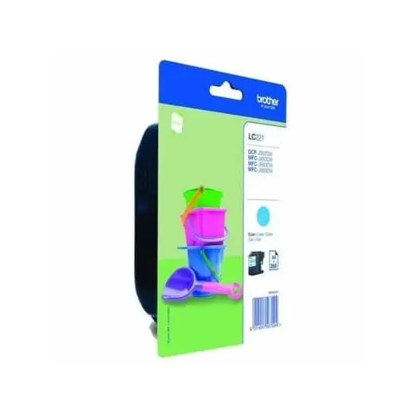Tinteiro Original Brother LC-221C Ciano