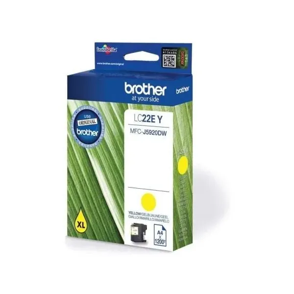 Tinteiro Original Brother LC22EY XL Alta Capacidade Amarelo