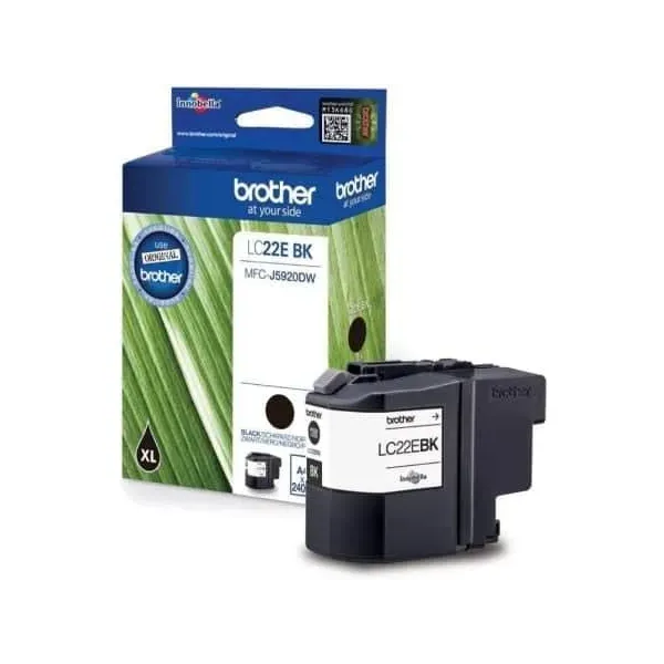 Tinteiro Original Brother LC-22EBK XL Alta Capacidade Preto