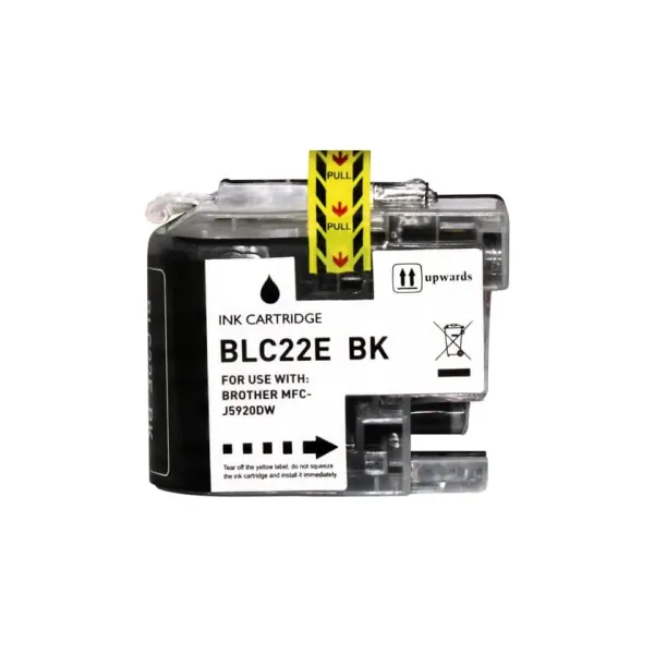 Tinteiro Compatível Brother LC22E Substitui LC22EBK Preto